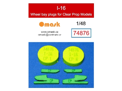 I-16 Wheel Bay Plugs (For Clear Prop Models) - zdjęcie 1