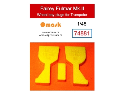 Fairey Fulmar Mk.Ii Wheel Bay Plugs (For Trumpeter) - zdjęcie 1