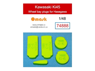 Kawasaki Ki45 Wheel Bay Plugs (For Hasegawa) - zdjęcie 1
