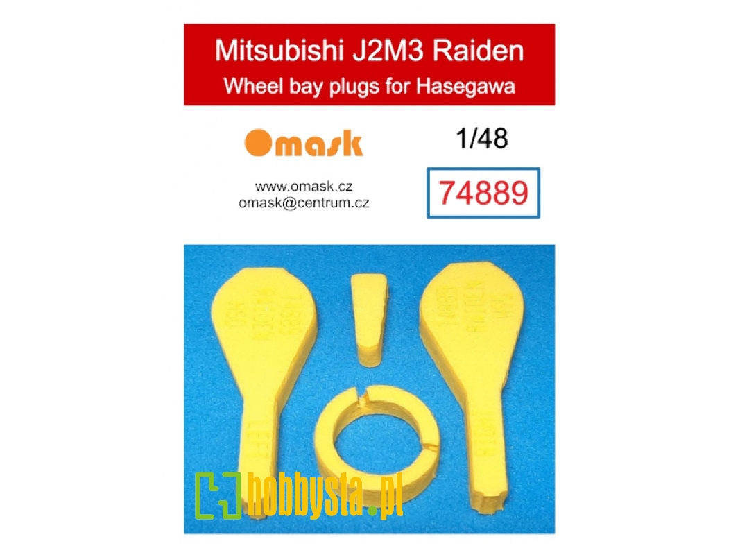 Mitsubishi J2m3 Raiden Wheel Bay Plugs (For Hasegawa) - zdjęcie 1 Mitsubishi J2m3 Raiden Wheel Bay Plugs (For Hasegawa) - zdjęcie 1