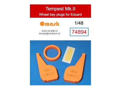 Hawker Tempest Mk.Ii - Wheel Bay Plugs (For Eduard) - zdjęcie 1