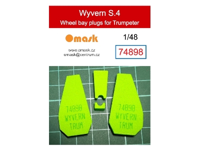 Wyvern S.4 - Wheel Bay Plugs (For Trumpeter) - zdjęcie 1