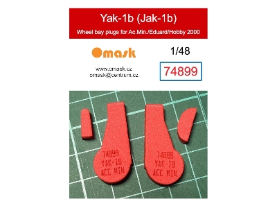 Yakovlev Jak-1b - Wheel Bay Plugs (For Accurate Miniatures / Eduard And Hobby 2000) - zdjęcie 1