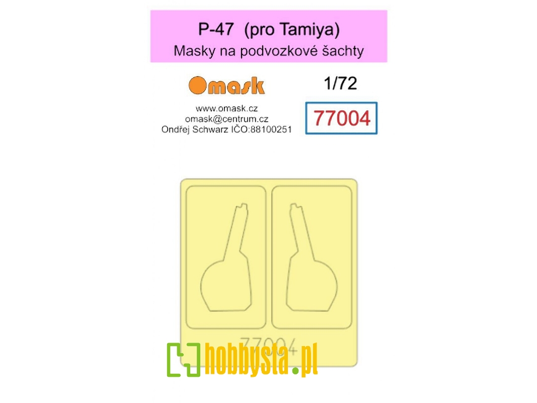 Republic P-47 Masks (For Tamiya Kits) - zdjęcie 1 Republic P-47 Masks (For Tamiya Kits) - zdjęcie 1