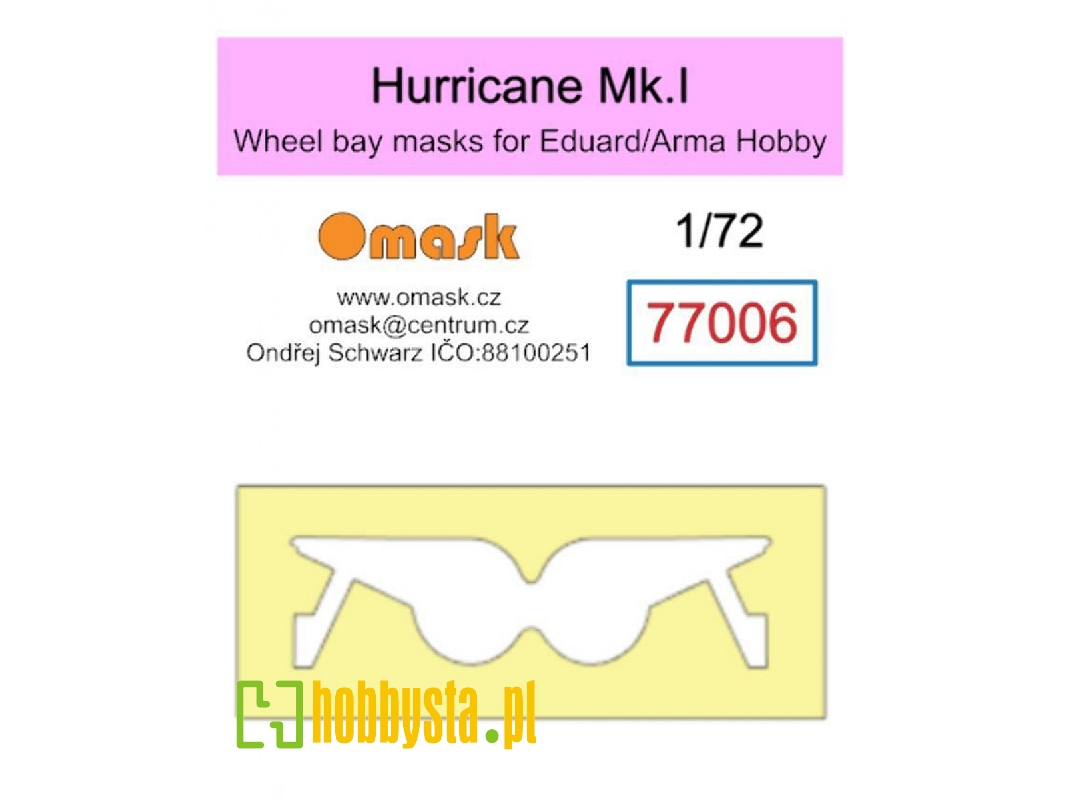 Hawker Hurricane Mk.I Masks (For Eduard / Arma Hobby Kits) - zdjęcie 1 Hawker Hurricane Mk.I Masks (For Eduard / Arma Hobby Kits) - zdjęcie 1