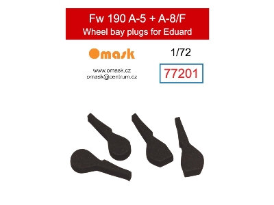 Focke-wulf Fw-190 A-5 / A-8 / F Wheel Bay Plugs (For Eduard Kits) - zdjęcie 1