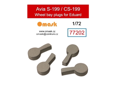 Avia S-199 / Cs-199 Wheel Bay Plugs (For Eduard Kits) - zdjęcie 1