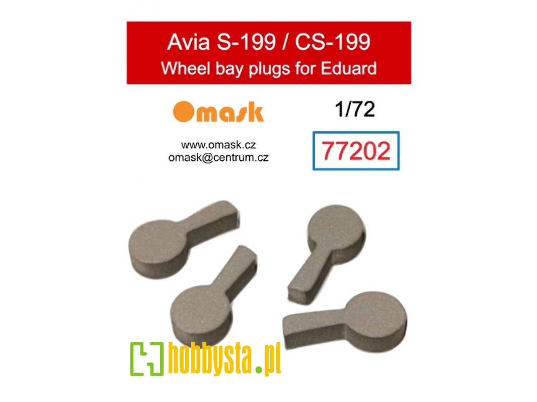 Avia S-199 / Cs-199 Wheel Bay Plugs (For Eduard Kits) - zdjęcie 1 Avia S-199 / Cs-199 Wheel Bay Plugs (For Eduard Kits) - zdjęcie 1