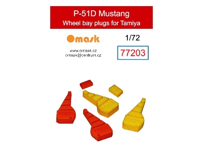 North American P-51 D Mustang Wheel Bay Plugs (For Tamiya Kits) - zdjęcie 1