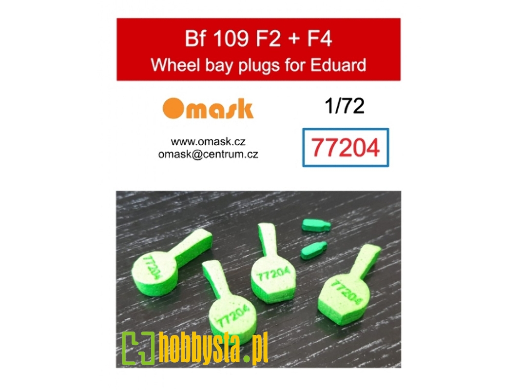 Messerschmitt Bf 109 F-2 / F-4 Wheel Bay Plugs (For Eduard Kits) - zdjęcie 1