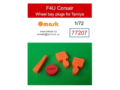 Vought F4u Corsair Wheel Bay Plugs (For Tamiya Kits) - zdjęcie 1