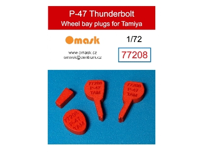 Republic P-47 Thunderbolt Wheel Bay Plugs (For Tamiya Kits) - zdjęcie 1