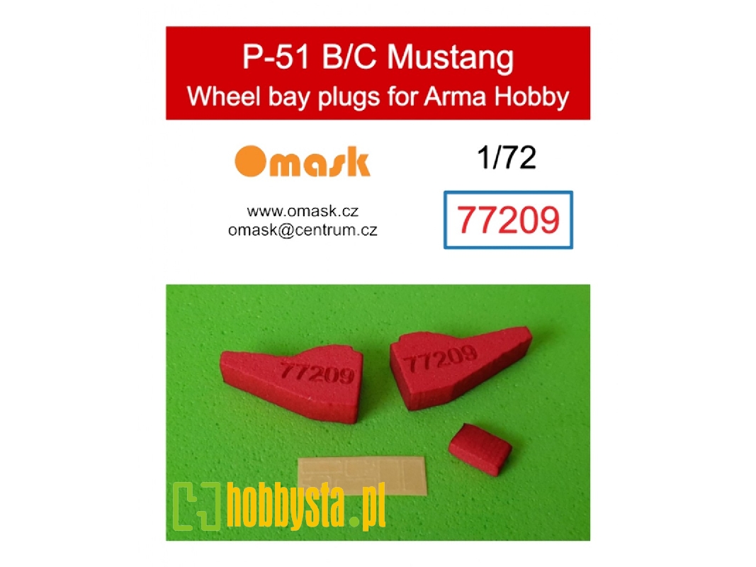 North American P-51 B/C Mustang Wheel Bay Plugs (For Arma Hobby Kits) - zdjęcie 1 North American P-51 B/C Mustang Wheel Bay Plugs (For Arma Hobby Kits) - zdjęcie 1