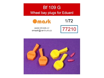Bf 109 G Wheel Bay Plugs (For Eduard) - zdjęcie 1