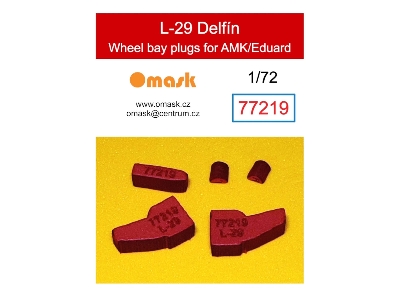 L-29 Delfin Wheel Bay Plugs (For Amk/Eduard) - zdjęcie 1