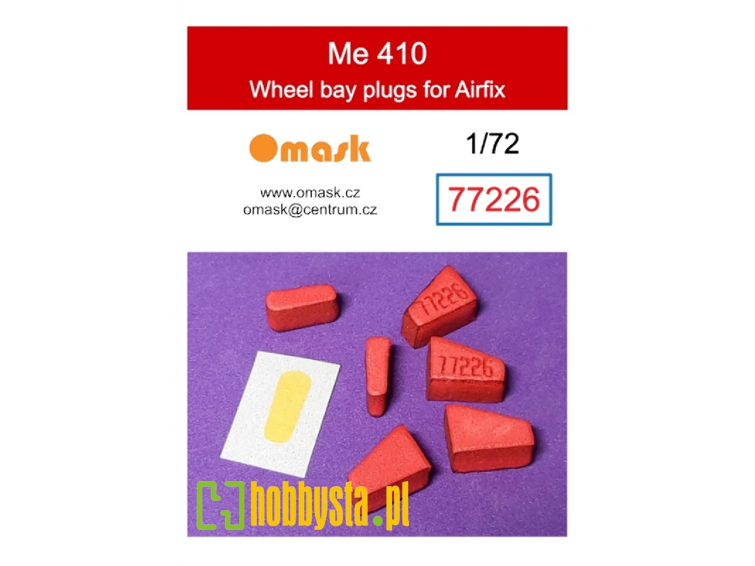 Me 410 Wheel Bay Plugs (For Airfix A04066) - zdjęcie 1 Me 410 Wheel Bay Plugs (For Airfix A04066) - zdjęcie 1