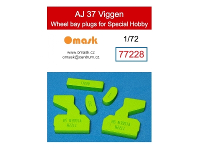 Aj 37 Viggen Wheel Bay Plugs (For Special Hobby) - zdjęcie 1