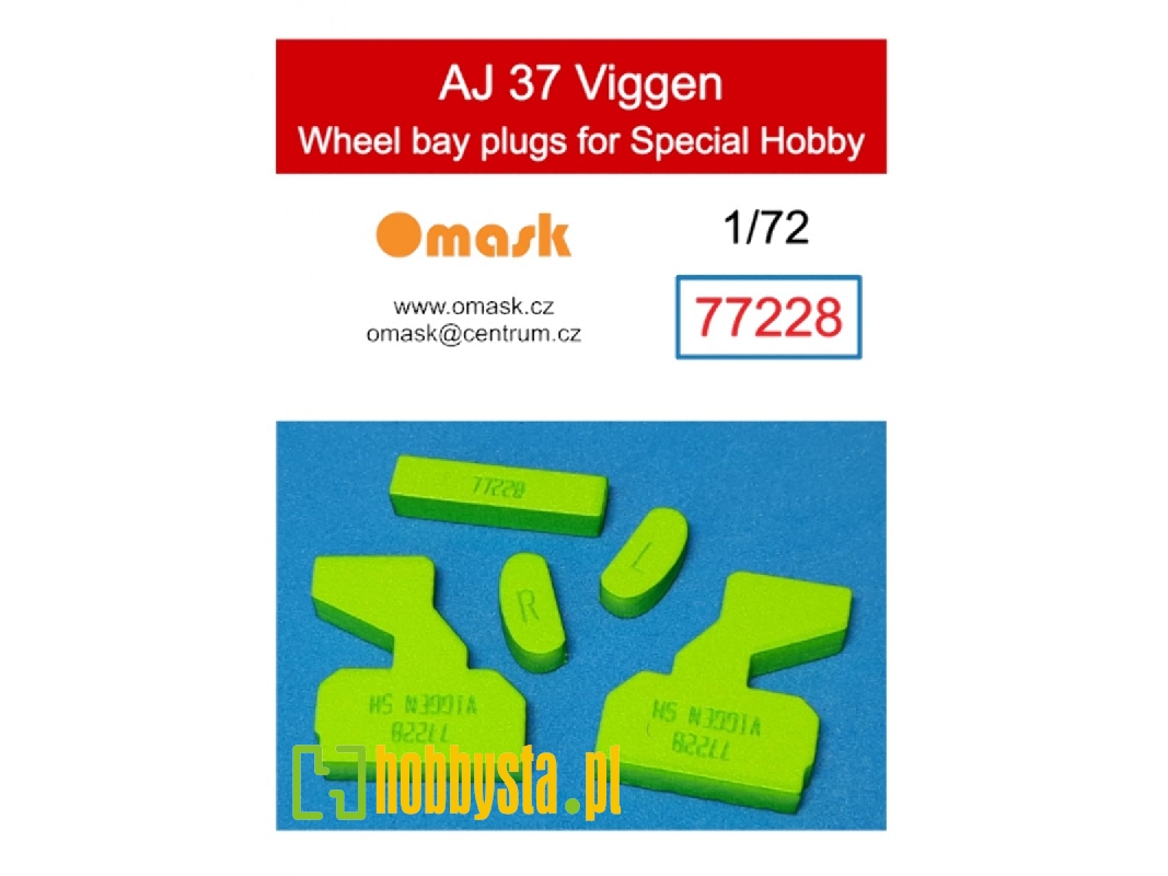 Aj 37 Viggen Wheel Bay Plugs (For Special Hobby) - zdjęcie 1