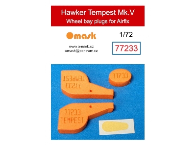 Hawker Tempest Mk.V Wheel Bay Plugs (For Airfix A02109, A02110) - zdjęcie 1