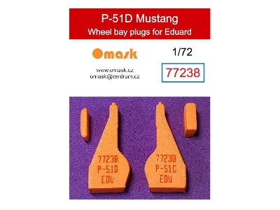 North American P-51 D Mustang - Wheel Bay Plugs (For Eduard) - zdjęcie 1