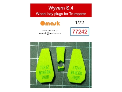 Wyvern S.4 - Wheel Bay Plugs (For Trumpeter) - zdjęcie 1