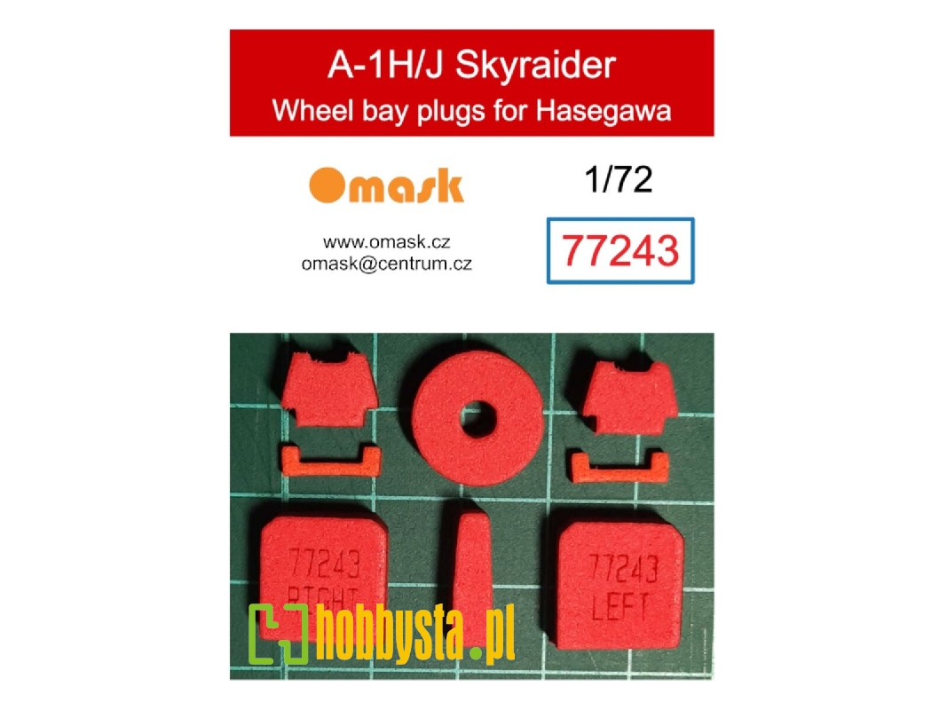 Douglas A-1 H/J Skyraider - Wheel Bay Plugs (For Hasegawa/Hobby 2000) - zdjęcie 1 Douglas A-1 H/J Skyraider - Wheel Bay Plugs (For Hasegawa/Hobby 2000) - zdjęcie 1