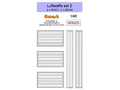 Luftwaffe Set 2 (3 X 80007, 2 X 80008) - zdjęcie 1