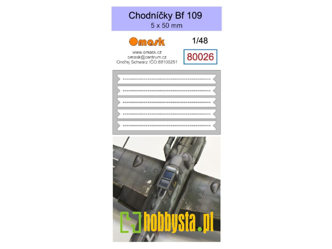 Messerschmitt Bf-109 - Walkways 5 X 50 Mm (Oramask) - zdjęcie 1 Messerschmitt Bf-109 - Walkways 5 X 50 Mm (Oramask) - zdjęcie 1