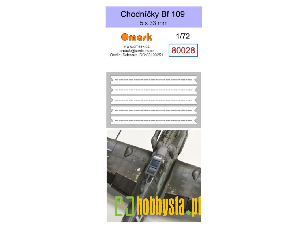 Messerschmitt Bf-109 - Walkways 5 X 33 Mm (Oramask) - zdjęcie 1 Messerschmitt Bf-109 - Walkways 5 X 33 Mm (Oramask) - zdjęcie 1
