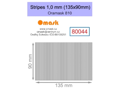 Stripes 1,0 Mm (135 X 90 Mm) Oramask Foil - zdjęcie 1