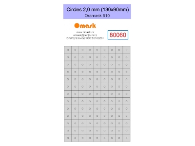 Circles 2,0 Mm (130 X 90 Mm) Oramask Foil - zdjęcie 1