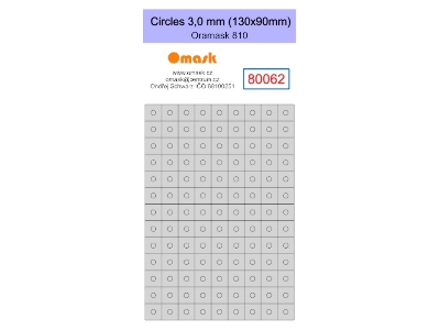 Circles 3,0 Mm (130 X 90 Mm) Oramask Foil - zdjęcie 1