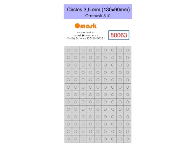 Circles 3,5 Mm (130 X 90 Mm) Oramask Foil - zdjęcie 1