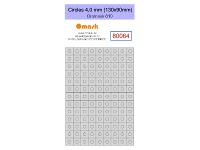 Circles 4,0 Mm (130 X 90 Mm) Oramask Foil - zdjęcie 1