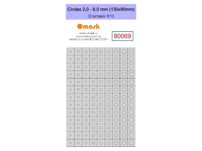 Circles 2,0 - 6,0 Mm (130 X 90 Mm) Oramask Foil - zdjęcie 1