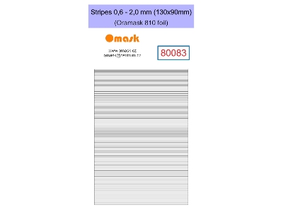 Stripes 0,6-2,0mm (130x90mm) Oramask Foil - zdjęcie 1