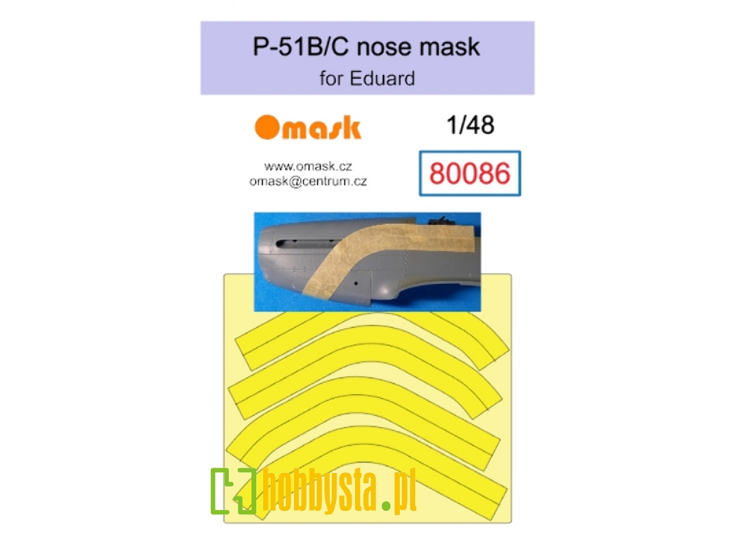 P-51 B/C Nose Mask (For Eduard) - zdjęcie 1 P-51 B/C Nose Mask (For Eduard) - zdjęcie 1