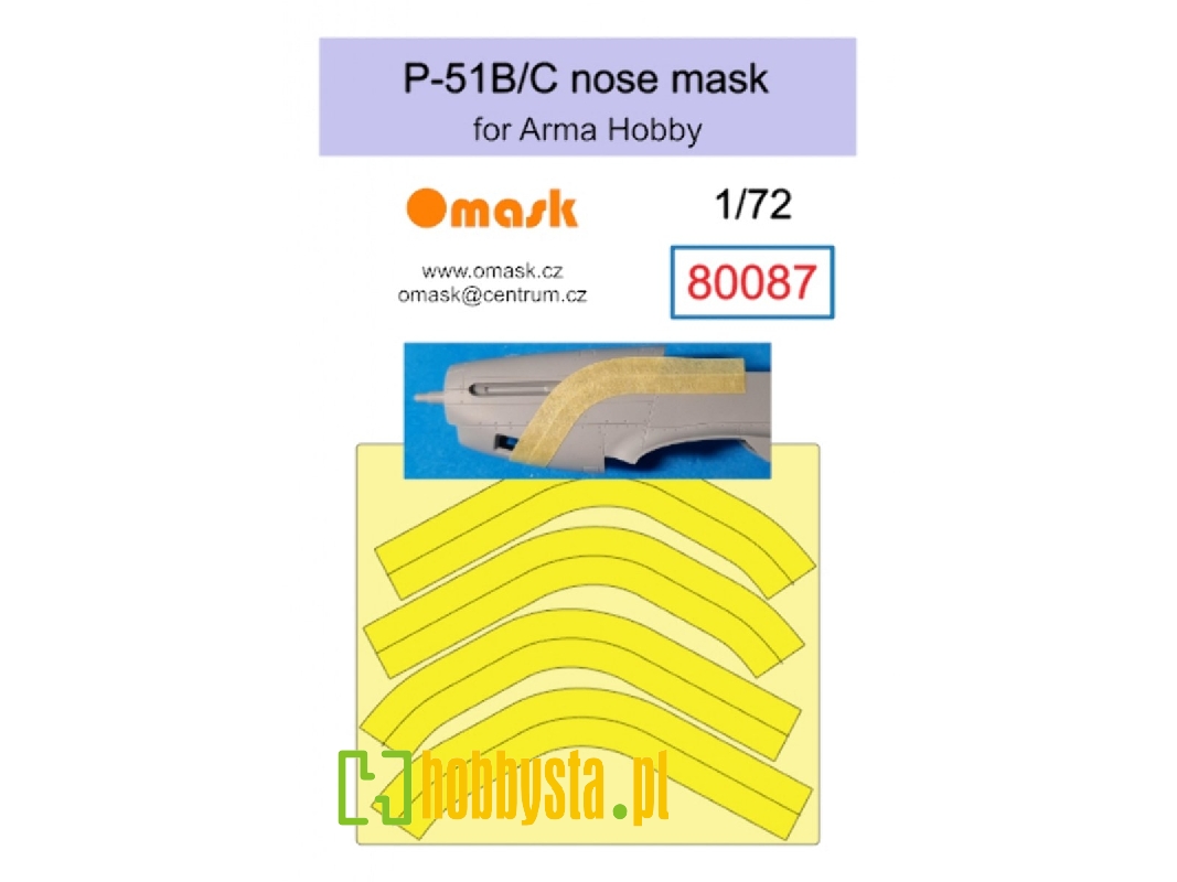 P-51 B/C Nose Mask (For Arma Hobby) - zdjęcie 1 P-51 B/C Nose Mask (For Arma Hobby) - zdjęcie 1