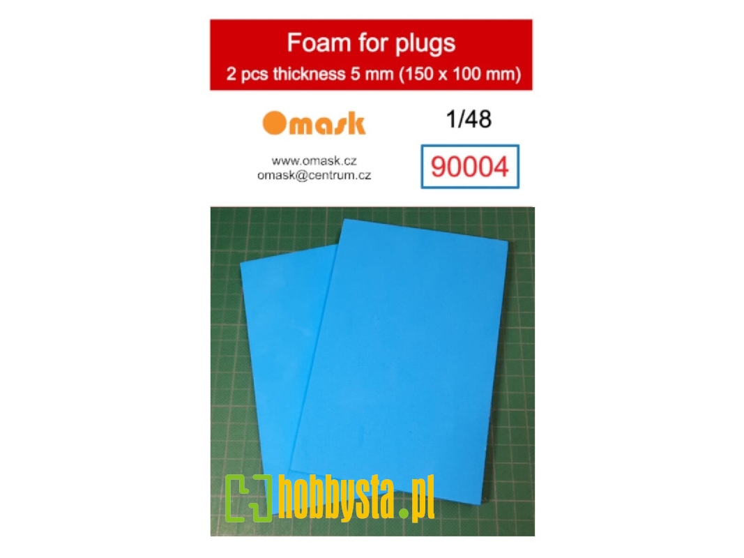 Foam For Plugs 5mm (100x150mm) 2pcs - zdjęcie 1 Foam For Plugs 5mm (100x150mm) 2pcs - zdjęcie 1