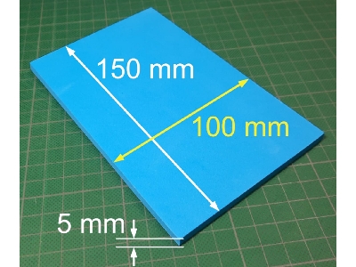 Foam For Plugs 5mm (100x150mm) 2pcs - zdjęcie 2