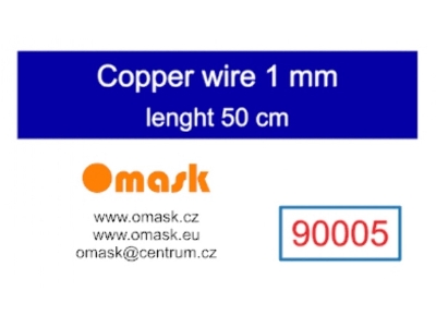 Copper Wire 1,0 Mm (Length 50 Cm) - zdjęcie 1