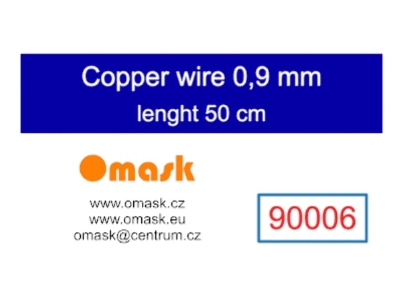 Copper Wire 0,9 Mm (Length 50 Cm) - zdjęcie 1