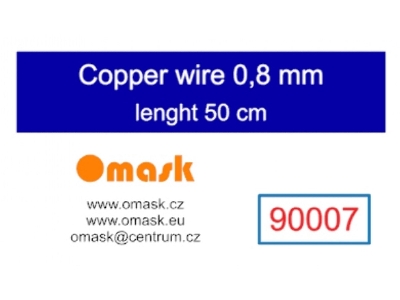 Copper Wire 0,8 Mm (Length 50 Cm) - zdjęcie 1