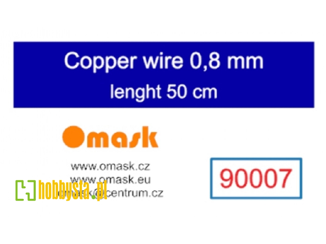 Copper Wire 0,8 Mm (Length 50 Cm) - zdjęcie 1 Copper Wire 0,8 Mm (Length 50 Cm) - zdjęcie 1