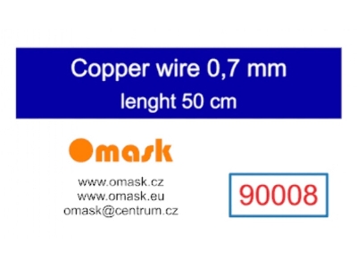 Copper Wire 0,7 Mm (Length 50 Cm) - zdjęcie 1
