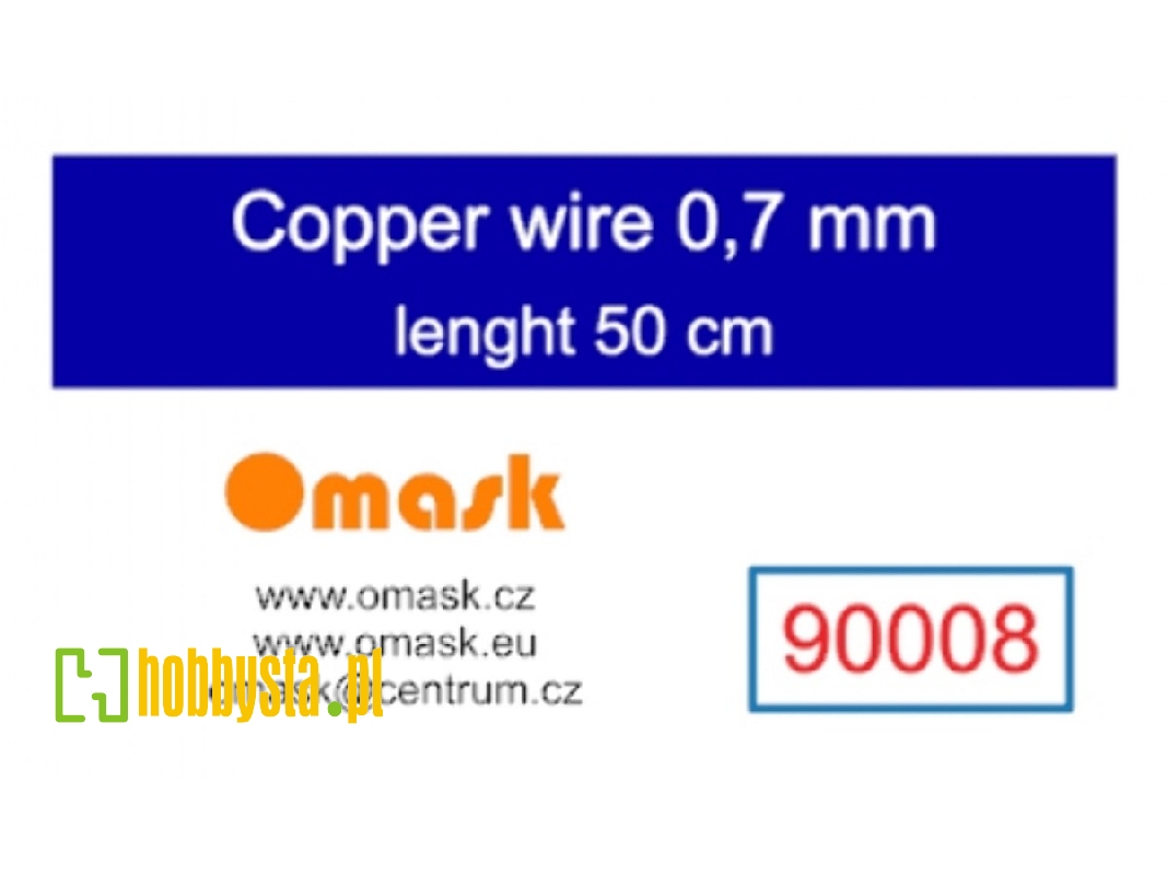 Copper Wire 0,7 Mm (Length 50 Cm) - zdjęcie 1 Copper Wire 0,7 Mm (Length 50 Cm) - zdjęcie 1