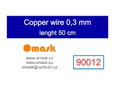 Copper Wire 0,3 Mm (Length 50 Cm) - zdjęcie 1