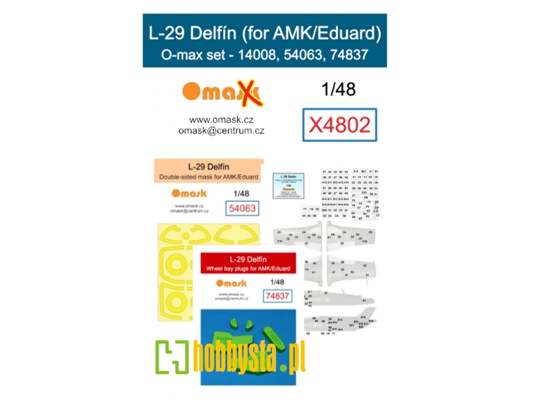 L-29 Delfín O-max Set (For Amk/Eduard) - zdjęcie 1 L-29 Delfín O-max Set (For Amk/Eduard) - zdjęcie 1