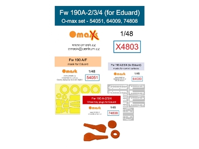Fw 190a-2/3/4 O-max Set (For Eduard) - zdjęcie 1