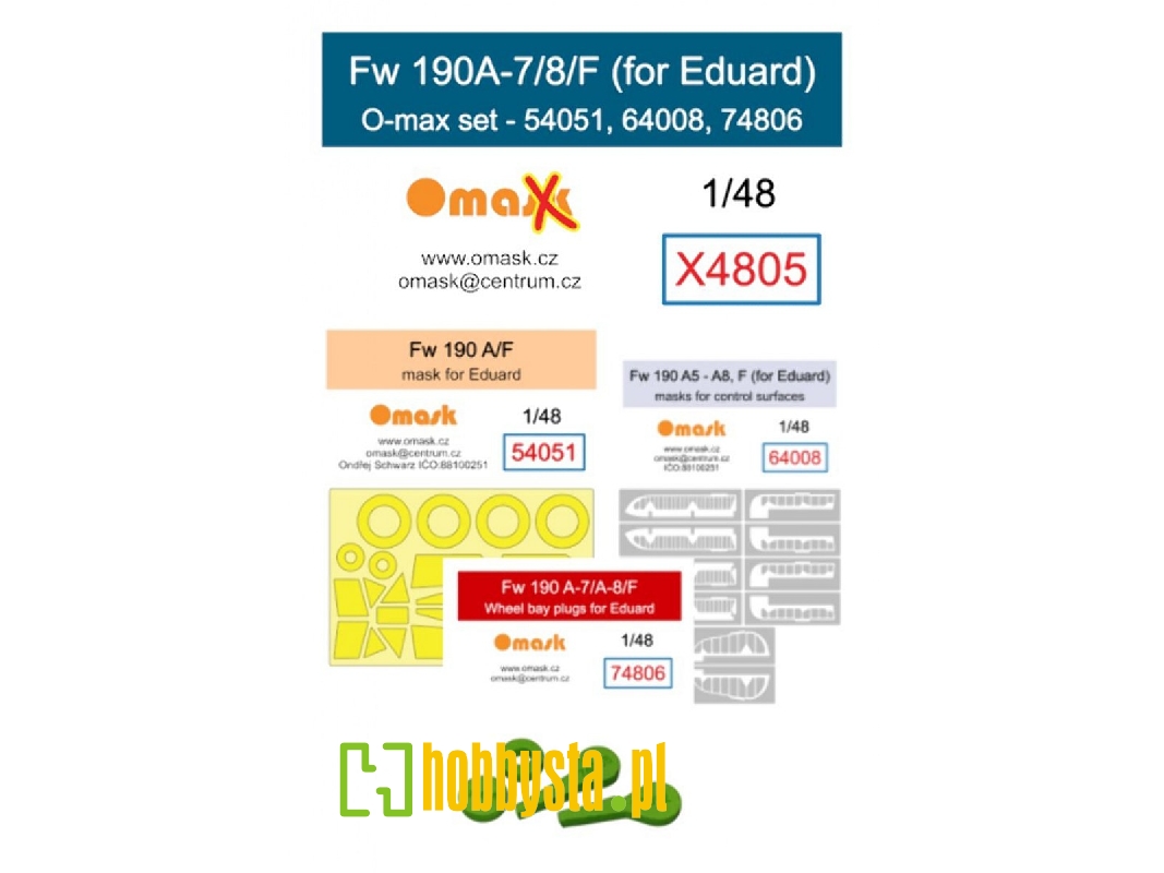 Fw 190a-7/8/F O-max Set (For Eduard) - zdjęcie 1 Fw 190a-7/8/F O-max Set (For Eduard) - zdjęcie 1